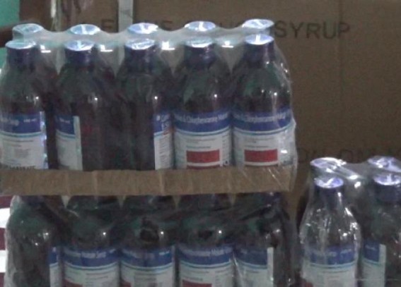 Over 2,000 Phensedyl Bottles seized by Police which were imported illegally from Assam, 2 arrested under NDPS